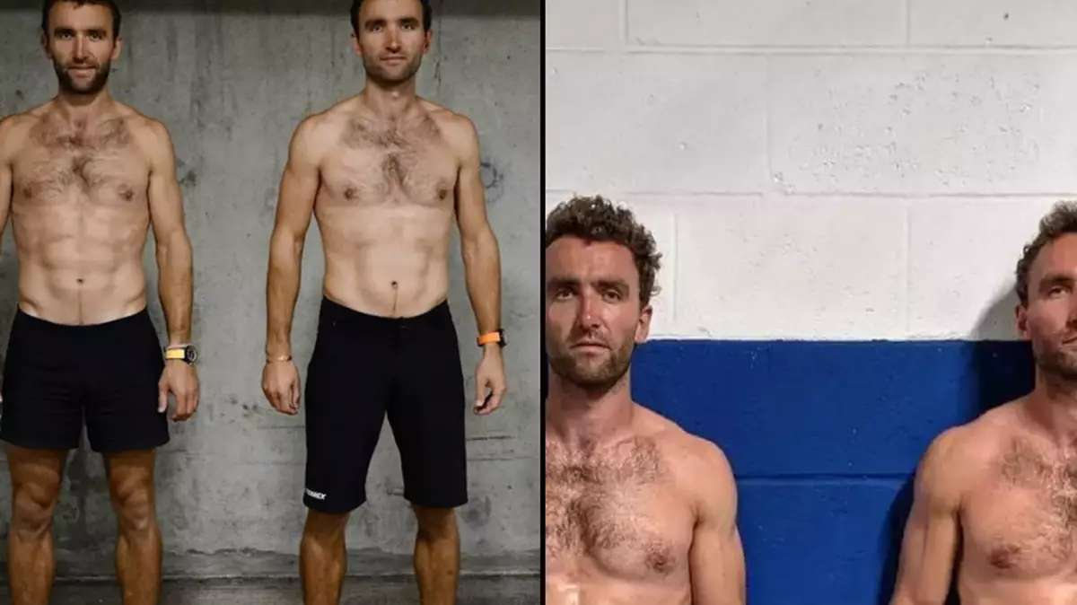 Identical Twins went on meat vegan diet