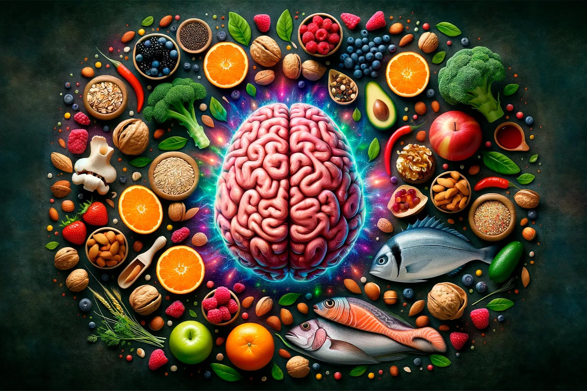 Brain Diet Nutrition Concept jpg