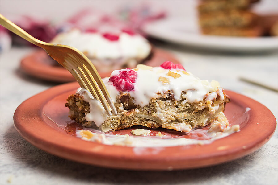 Keto Baked Protein Oatmeal Featured